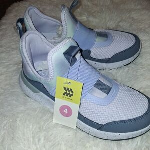 Kids Blue and Gray Shoes